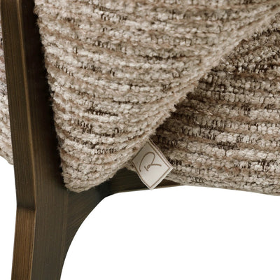 Eetkamerstoel Kenzi mocca lineair brandvertragend by Richmond Interiors