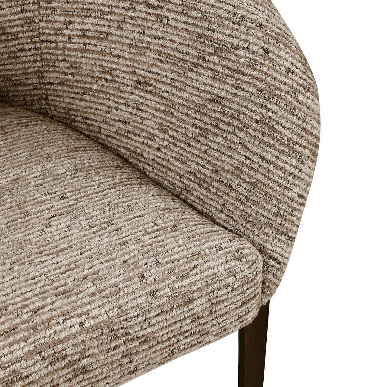 Eetkamerstoel Kenzi mocca lineair brandvertragend by Richmond Interiors