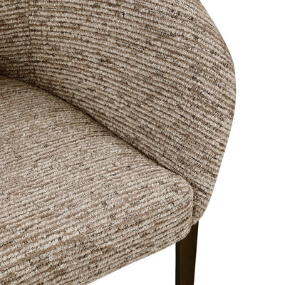 Eetkamerstoel Kenzi mocca lineair brandvertragend by Richmond Interiors