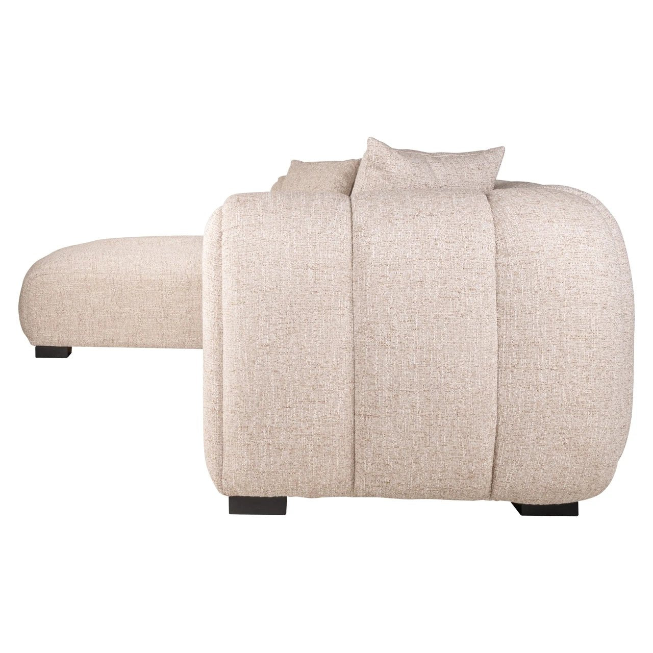 Bank Novaro crème tweed lounge links vlamvertragend by Richmond Interiors