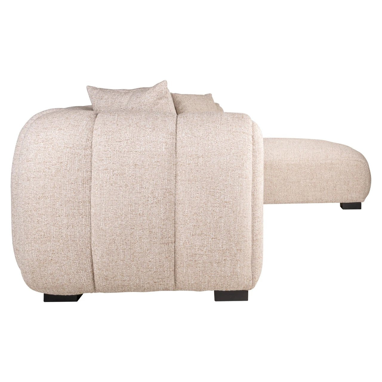 Loungebank Novaro crème tweed rechts brandvertragend by Richmond Interiors