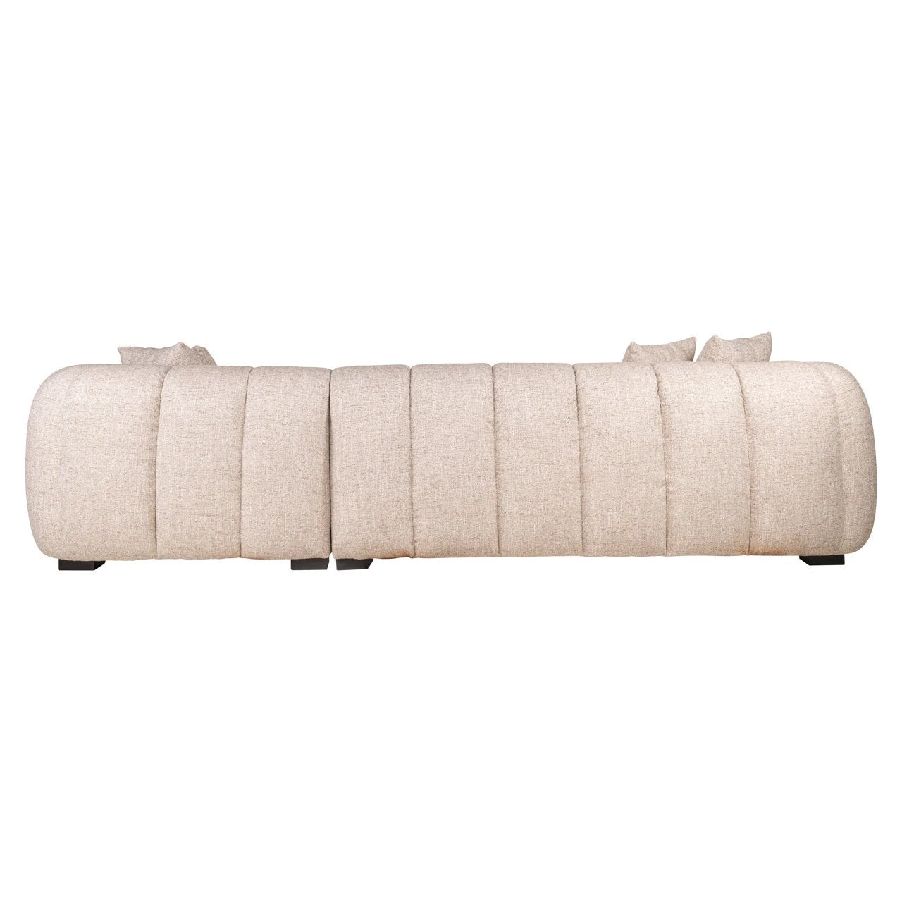 Loungebank Novaro crème tweed rechts brandvertragend by Richmond Interiors