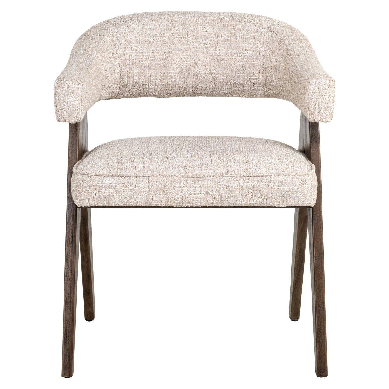 Eetkamerstoel Mori crème tweed vlamvertragend by Richmond Interiors