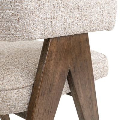 Eetkamerstoel Mori crème tweed vlamvertragend by Richmond Interiors