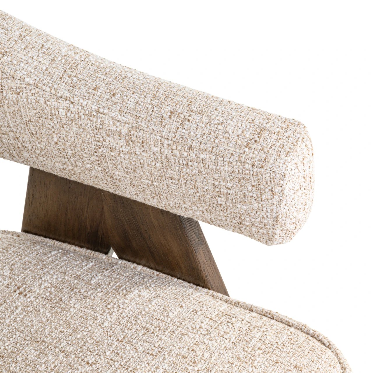 Eetkamerstoel Mori crème tweed vlamvertragend by Richmond Interiors