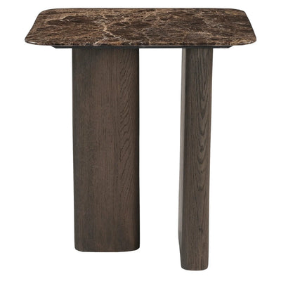 Bijzettafel Castello met gerookt houtskoolkleurig marmeren blad by Richmond Interiors