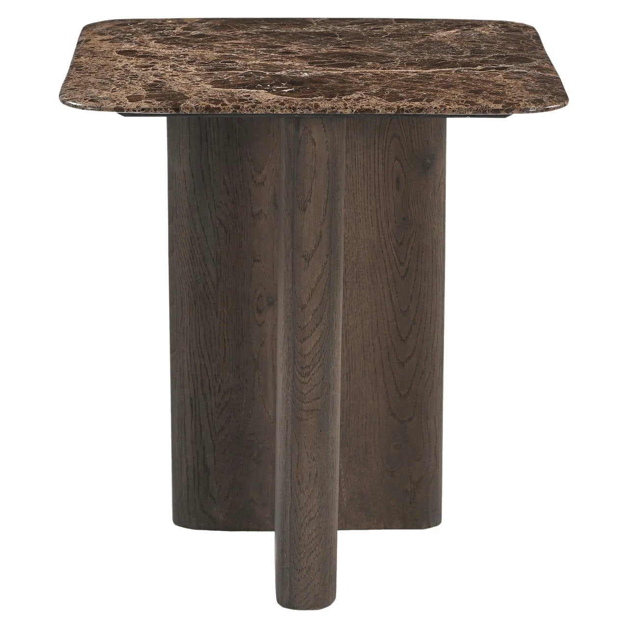Bijzettafel Castello met gerookt houtskoolkleurig marmeren blad by Richmond Interiors