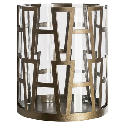 Windlicht Shandy antiek messing groot by Richmond Interiors