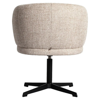 Eetkamerstoel Dinan crème tweed vlamvertragend - draaibaar by Richmond Interiors