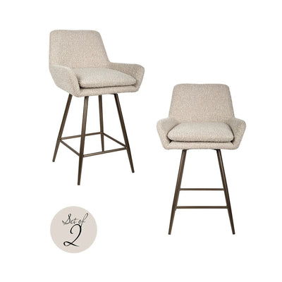Counterstoel Linsey draaibaar Natural Chunky - set van 2 by Richmond Interiors