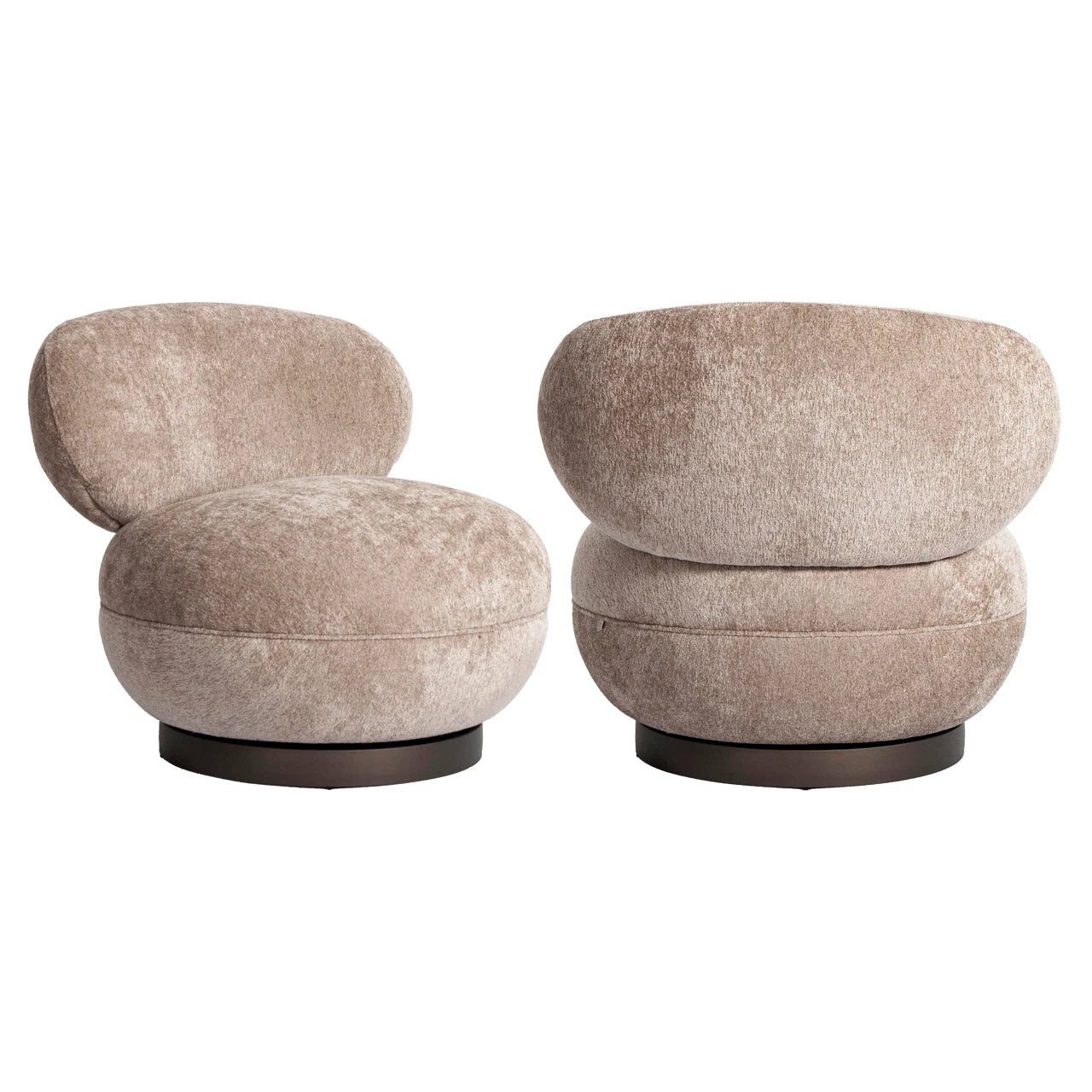 Loungestoel Jace be easy zand draaibaar vlamvertragend by Richmond Interiors