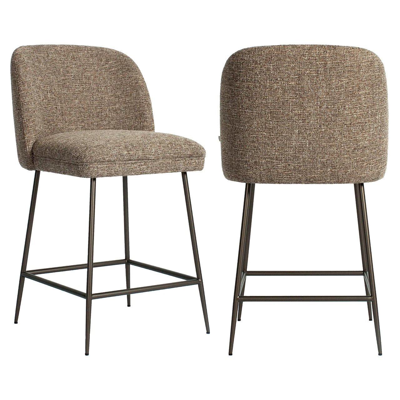 Counterstoel Pullitzer bruine tweed by Richmond Interiors