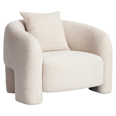 Loungestoel Tuscany beige blokweefsel by Richmond Interiors