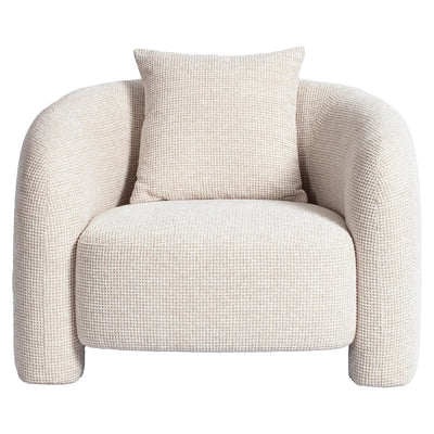 Loungestoel Tuscany beige blokweefsel by Richmond Interiors