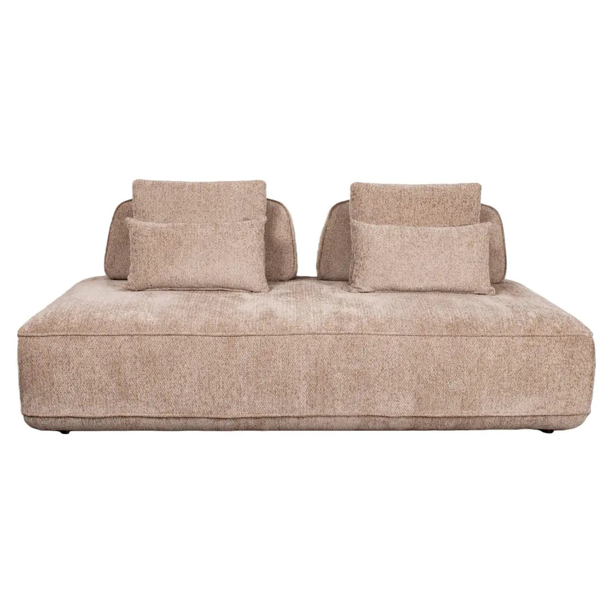 Bank Tudor mocca boldweave 2,5-zits met verplaatsbare rugleuning by Richmond Interiors