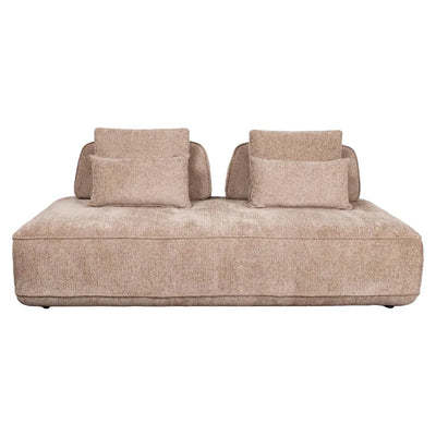 Bank Tudor mocca boldweave 2,5-zits met verplaatsbare rugleuning by Richmond Interiors