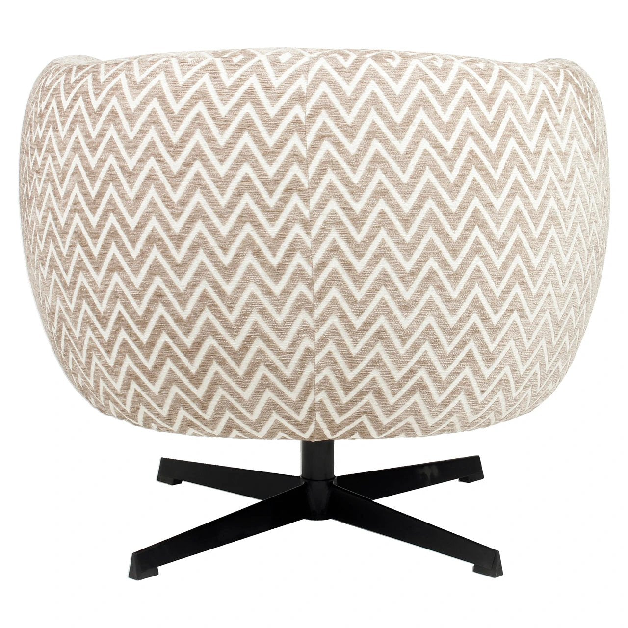 Loungestoel Estelle zandkleurig visgraat draaibaar by Richmond Interiors