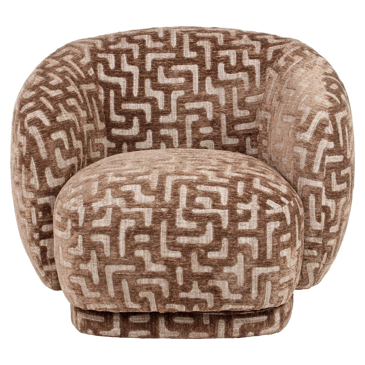 Loungestoel Negreslo bruin labyrint by Richmond Interiors