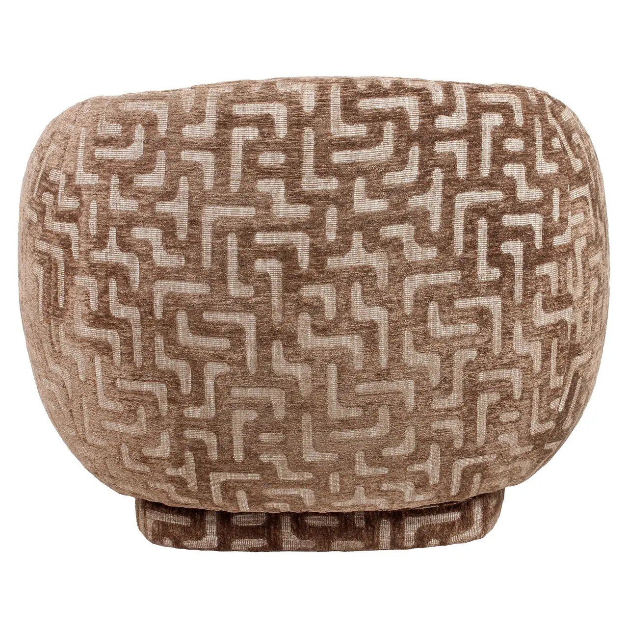 Loungestoel Negreslo bruin labyrint draaibaar by Richmond Interiors
