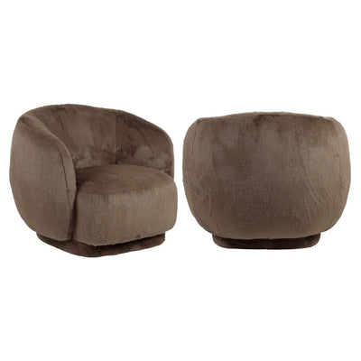 Loungestoel Negreslo bruin pluizig by Richmond Interiors