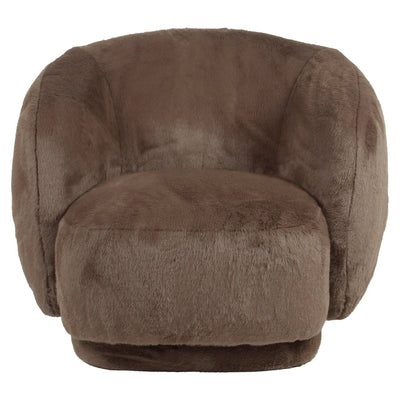 Loungestoel Negreslo bruin pluizig by Richmond Interiors