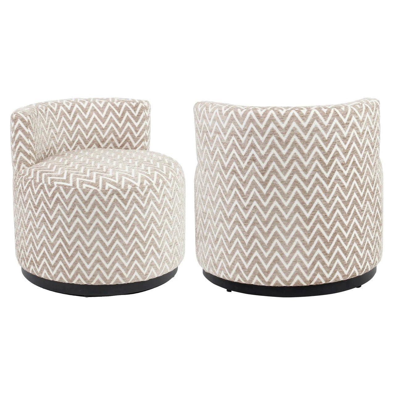 Loungestoel Franny zand chevron by Richmond Interiors