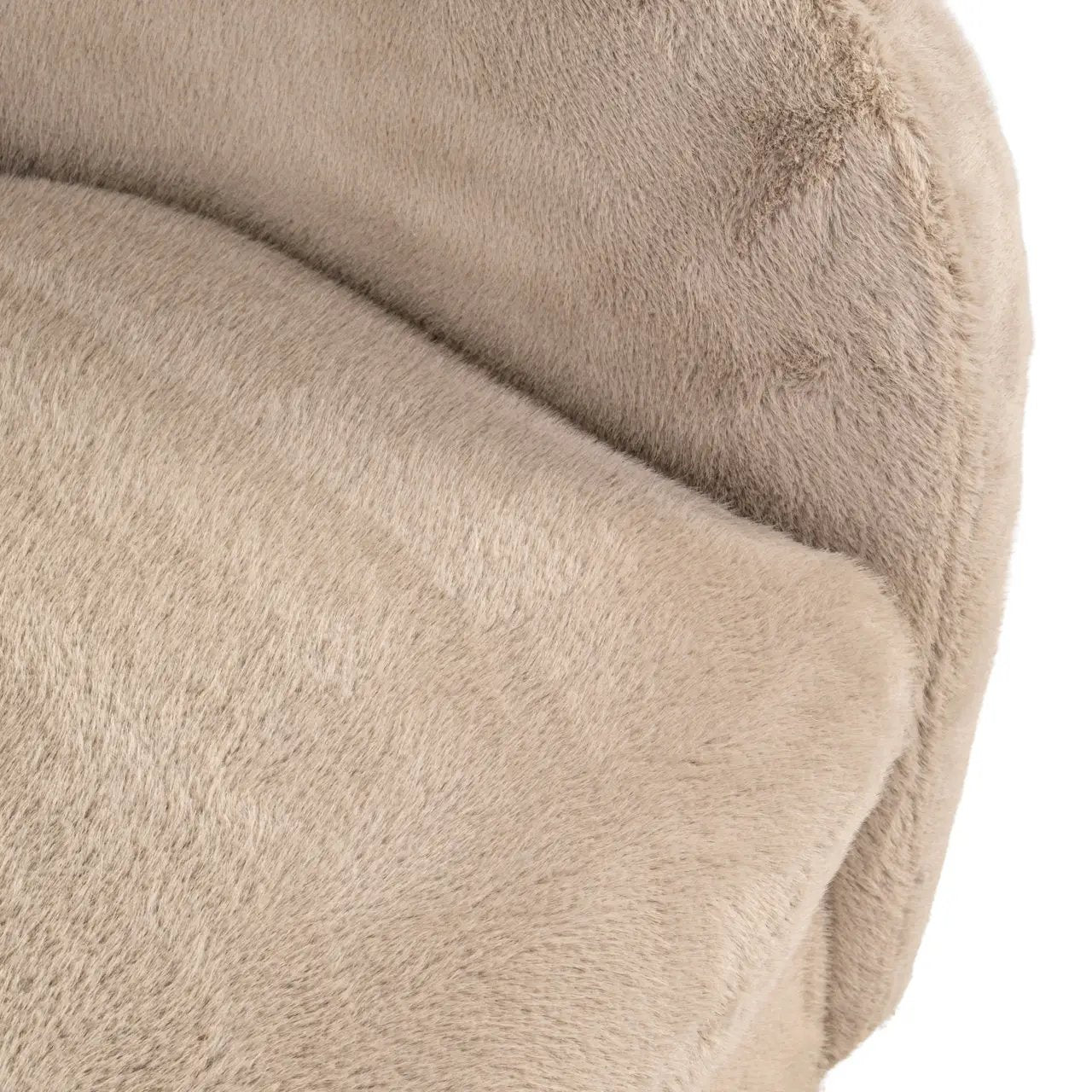 Loungestoel Colmar khaki pluizig draaibaar by Richmond Interiors