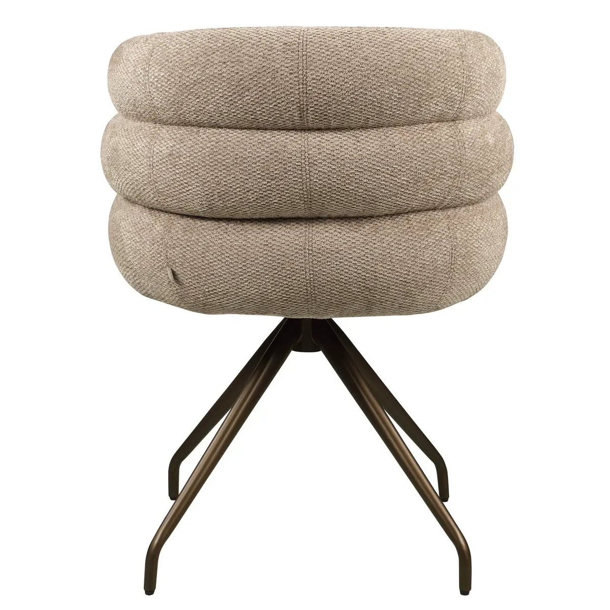 Eetkamerstoel Kayla mokka Boldweave draaibaar by Richmond Interiors