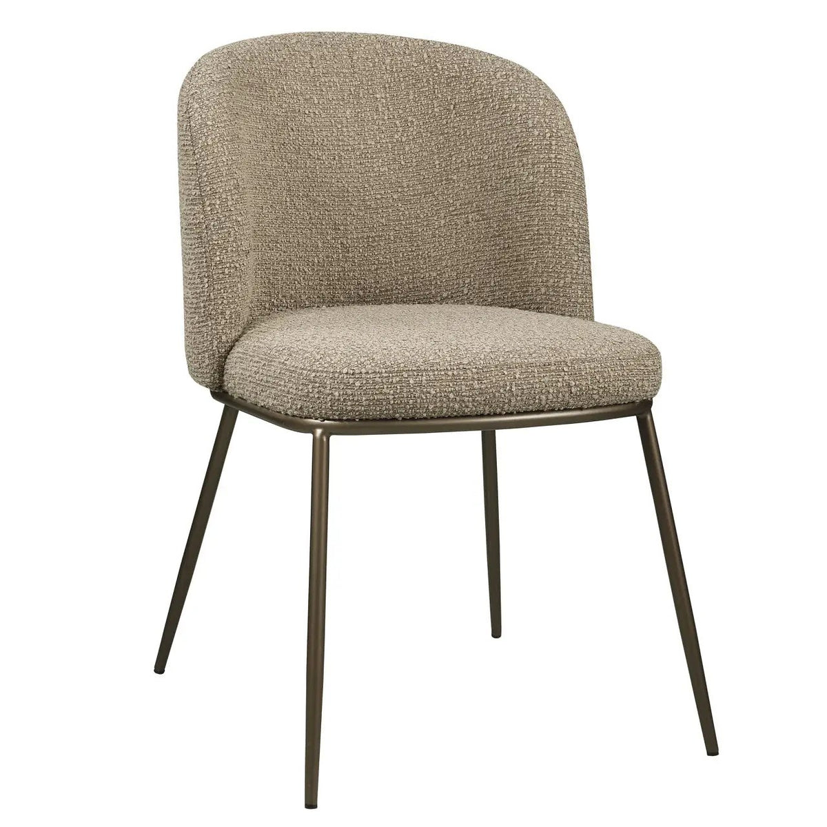 Eetkamerstoel Elvi mocca chunky vlamvertragend (set van 2) by Richmond Interiors
