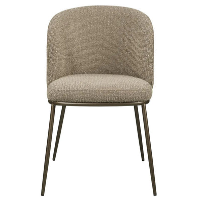 Eetkamerstoel Elvi mocca chunky vlamvertragend (set van 2) by Richmond Interiors