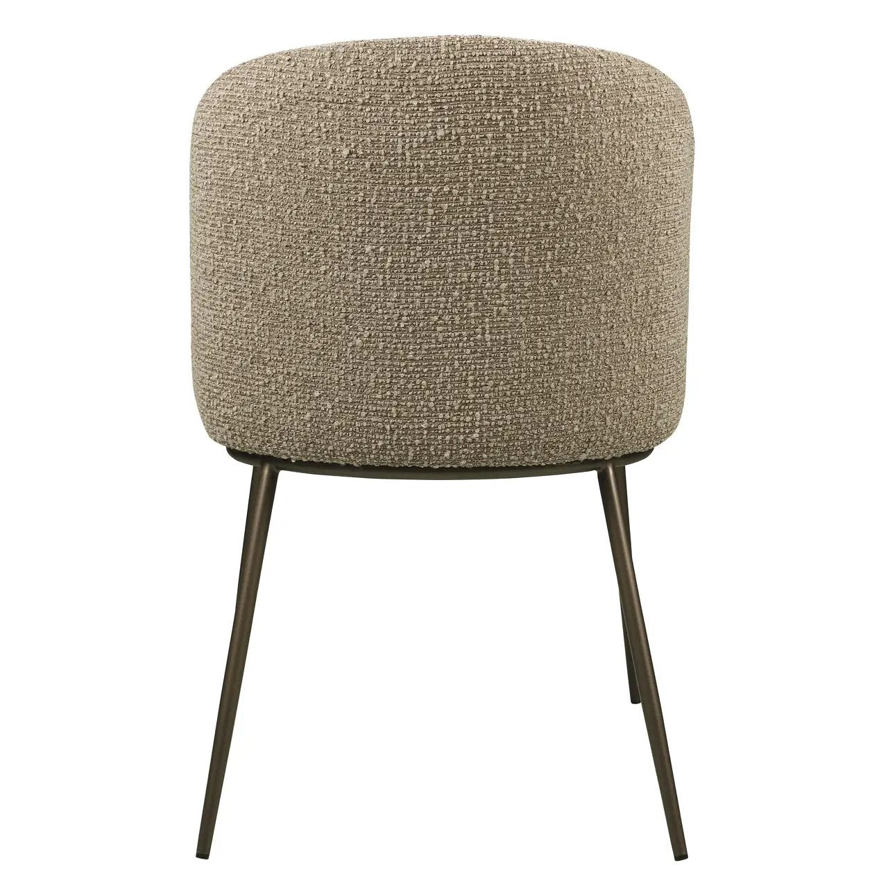 Eetkamerstoel Elvi mocca chunky vlamvertragend (set van 2) by Richmond Interiors
