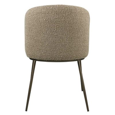 Eetkamerstoel Elvi mocca chunky vlamvertragend (set van 2) by Richmond Interiors