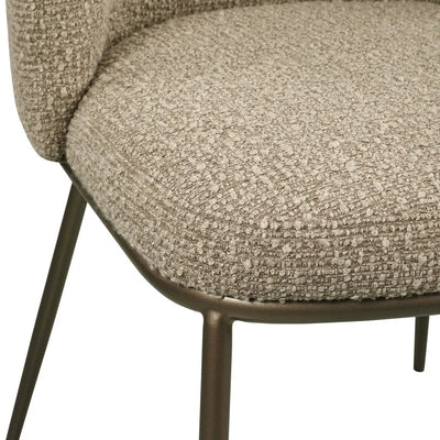 Eetkamerstoel Elvi mocca chunky vlamvertragend (set van 2) by Richmond Interiors
