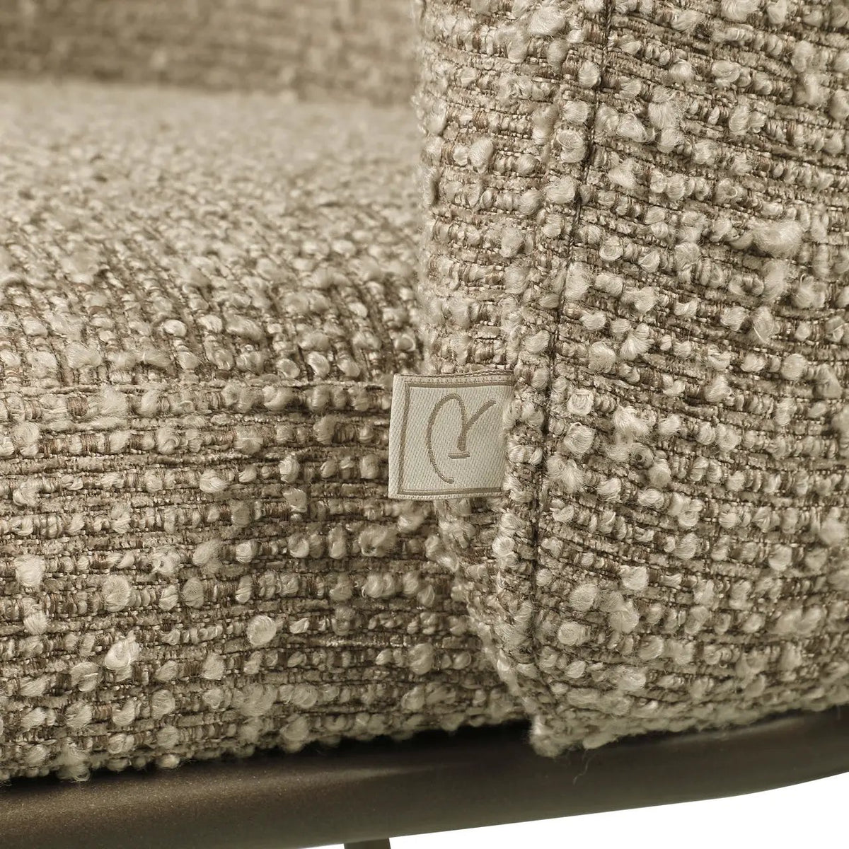 Eetkamerstoel Elvi mocca chunky vlamvertragend (set van 2) by Richmond Interiors