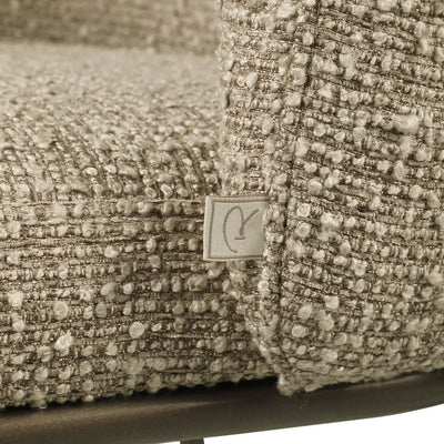 Eetkamerstoel Elvi mocca chunky vlamvertragend (set van 2) by Richmond Interiors