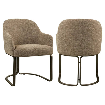 Eetkamerstoel Hadley bruine tweed vlamvertragend by Richmond Interiors