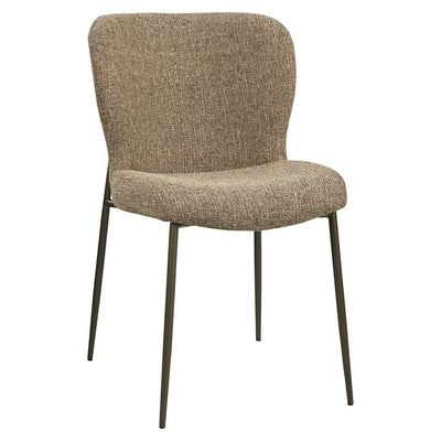Eetkamerstoel Odarby bruine tweed vlamvertragend (set van 2) by Richmond Interiors