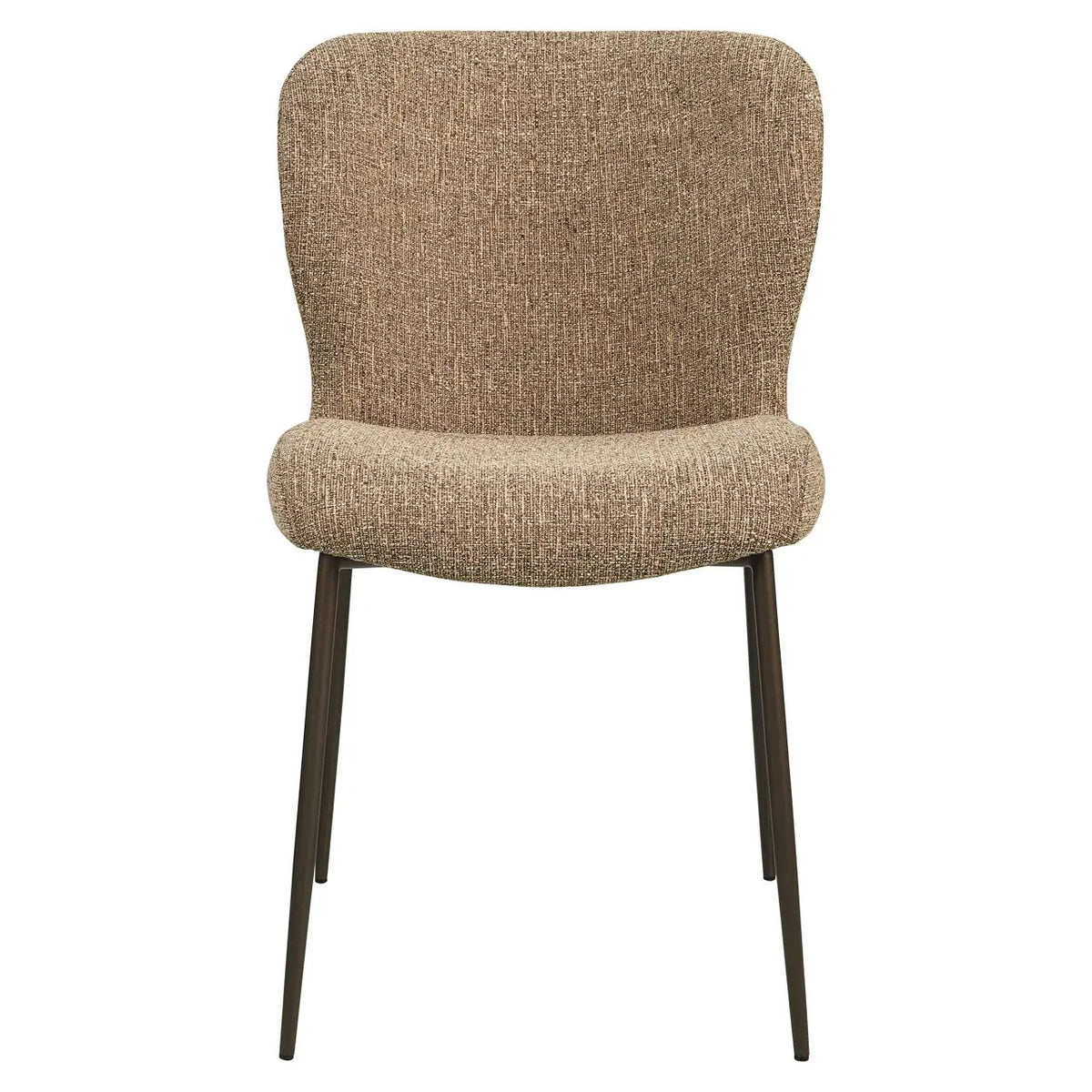 Eetkamerstoel Odarby bruine tweed vlamvertragend (set van 2) by Richmond Interiors