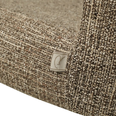 Eetkamerstoel Odarby bruine tweed vlamvertragend (set van 2) by Richmond Interiors