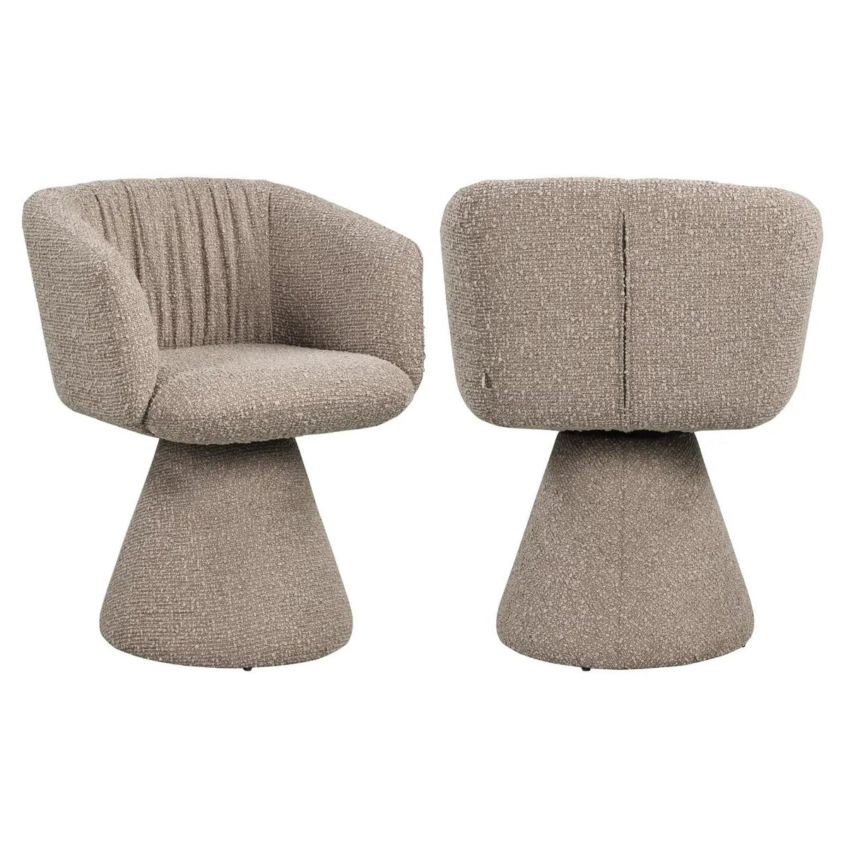 Eetkamerstoel Madeline mocca robuust draaibaar by Richmond Interiors