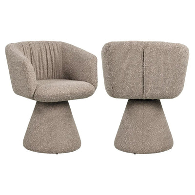 Eetkamerstoel Madeline mocca robuust draaibaar by Richmond Interiors