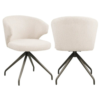 Eetkamerstoel Milly biscotti draaibaar by Richmond Interiors