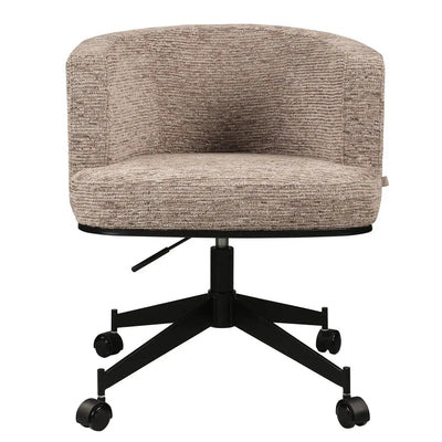 Eetkamerstoel Rochenne mocca linear draaibaar op wielen by Richmond Interiors