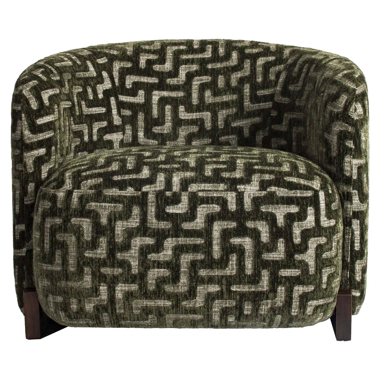 Loungestoel Hannah mos labyrint vlamvertragend by Richmond Interiors