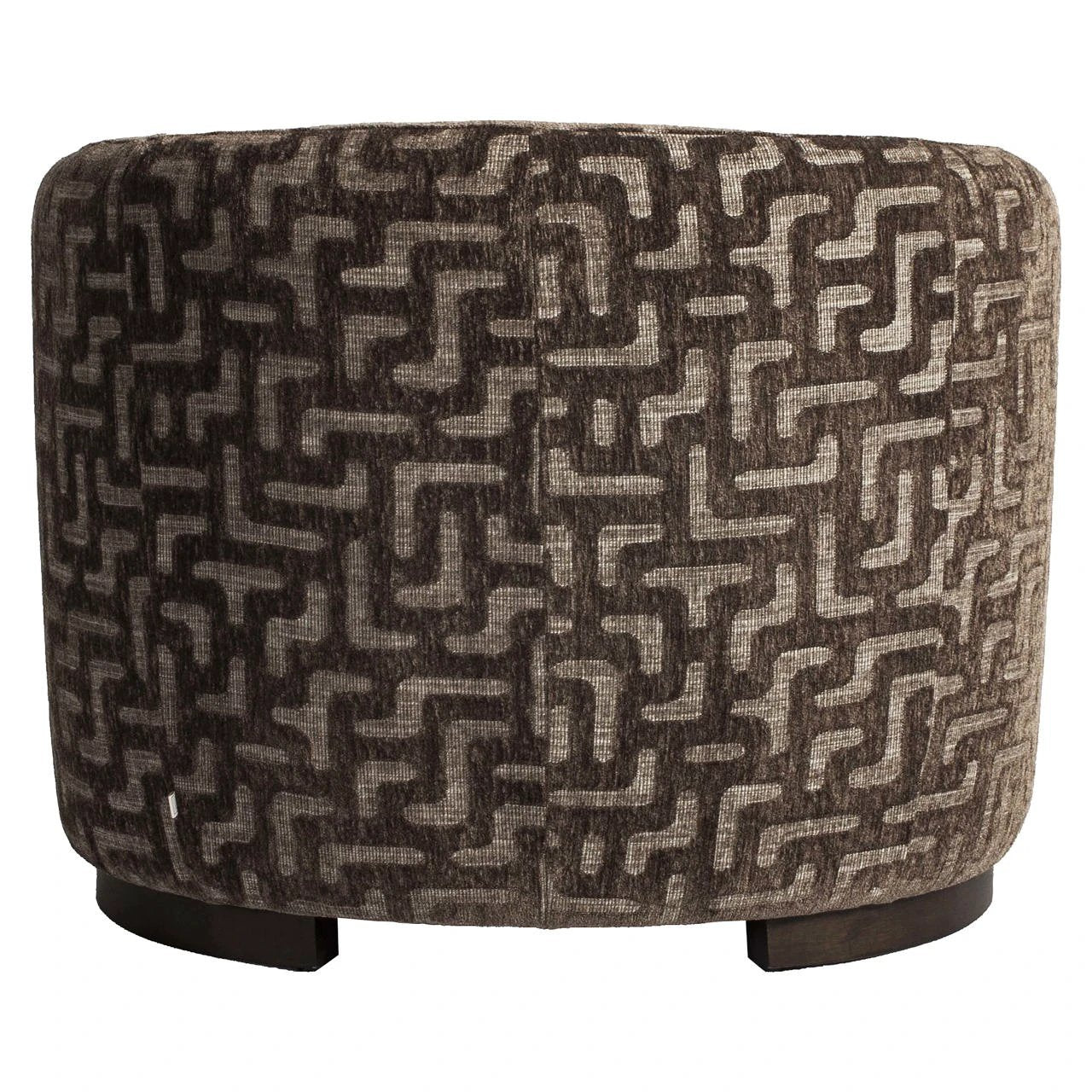 Loungestoel Hannah bruin labyrint brandvertragend by Richmond Interiors