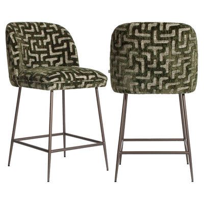 Counterstoel Pullitzer mos labyrint by Richmond Interiors