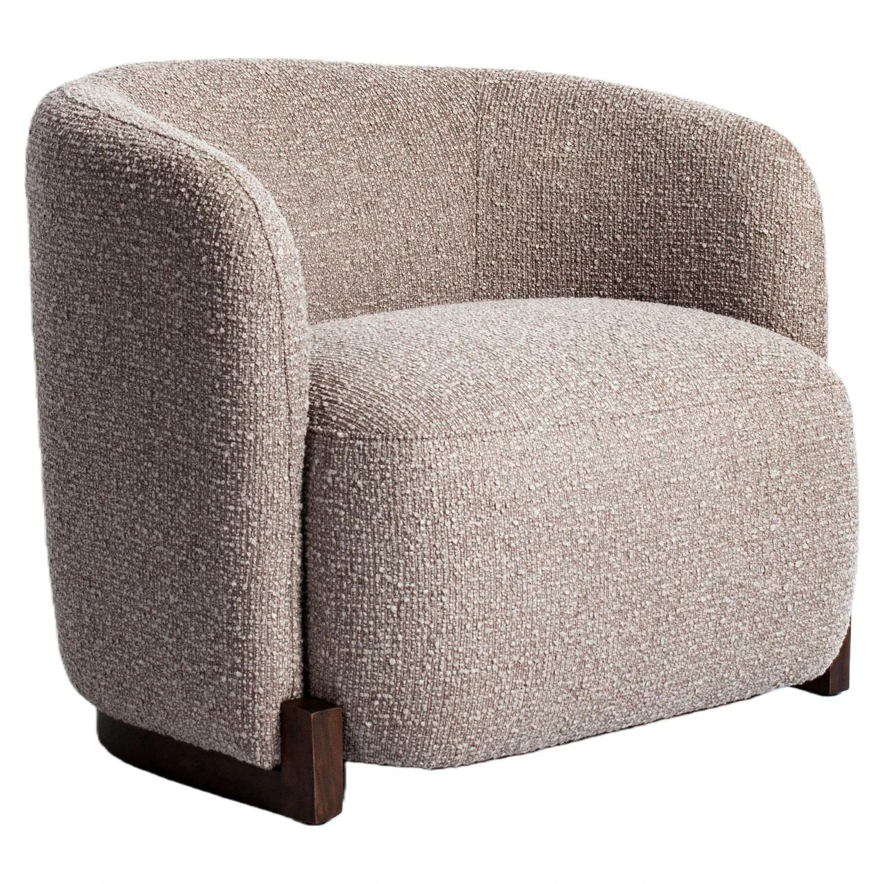 Loungestoel Hannah mocca grofgebreid brandvertragend by Richmond Interiors