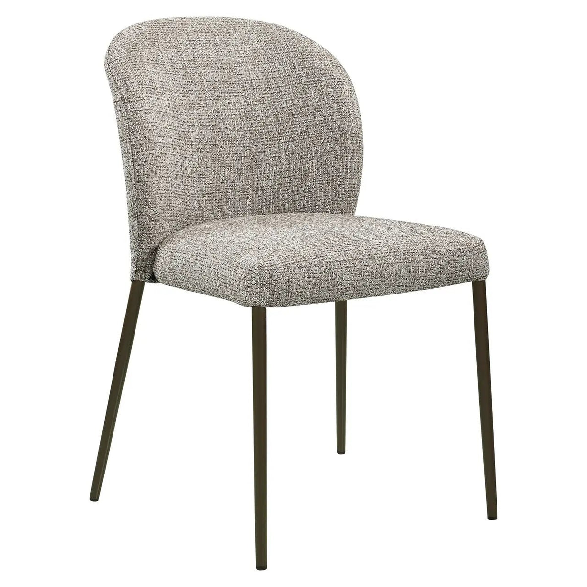Eetkamerstoel Stacker aardetint tweed vlamvertragend (set van 2) by Richmond Interiors