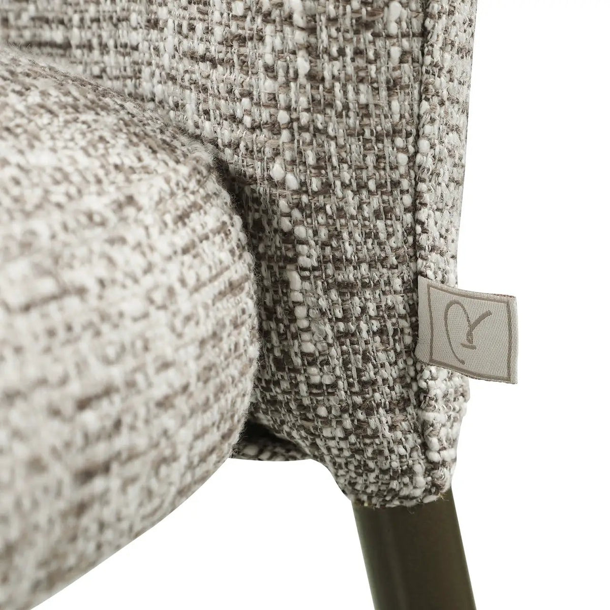 Eetkamerstoel Stacker aardetint tweed vlamvertragend (set van 2) by Richmond Interiors