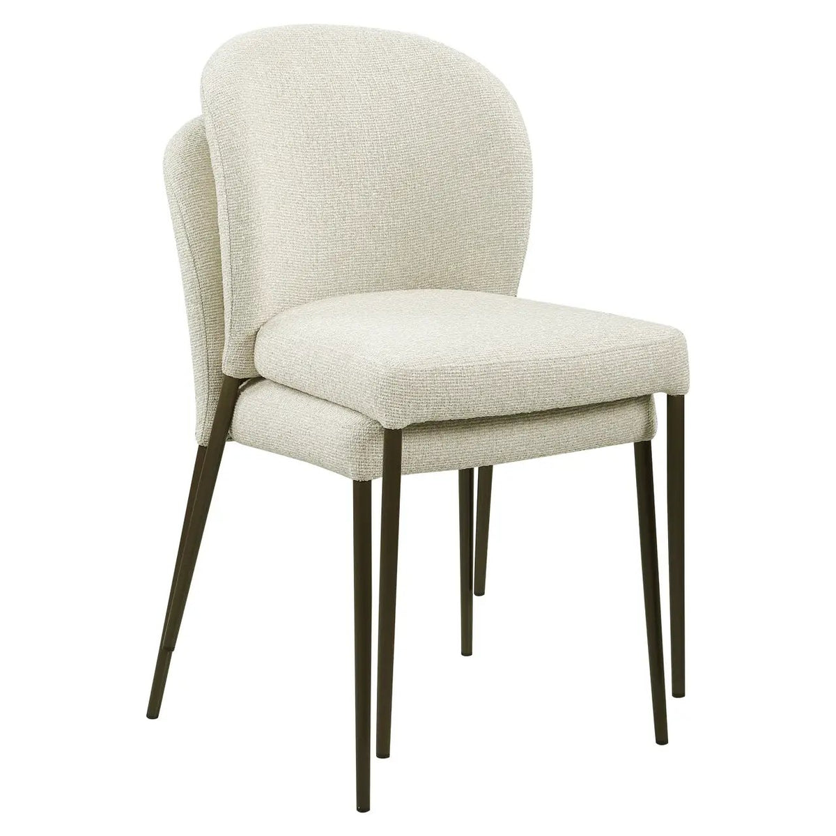Eetkamerstoel Stacker biscotti vlamvertragend (Set van 2) by Richmond Interiors